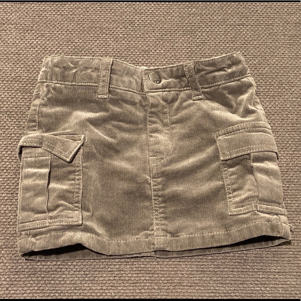H&M corduroy cargo mini, olive, 2-3 Yrs.
